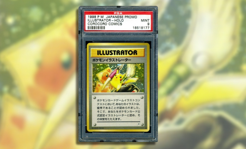 Thẻ bài Pokemon Pikachu Illustrator version PSA 9 Mint