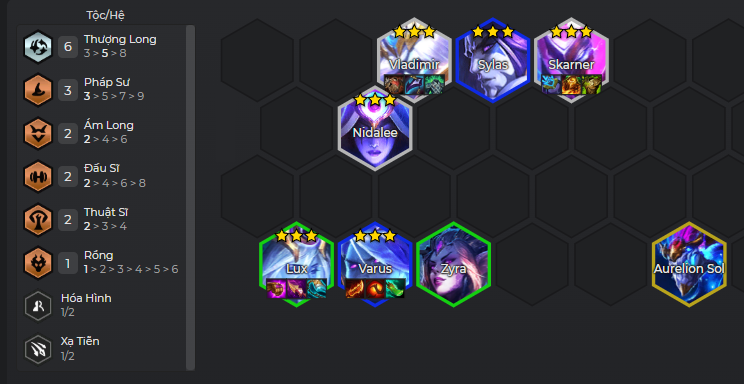 Cách chơi đội hình Lux Thượng Long DTCL Mùa 7.5