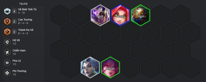 Đầu game với đội hình Jinx Tập Hợp Lực Lượng