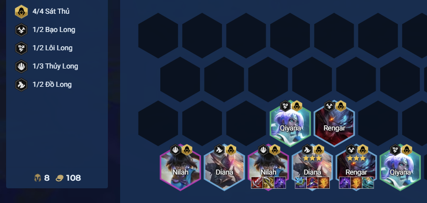 Đội hình Diana Sát Thủ Hoàn Cảnh DTCL Mùa 7.5