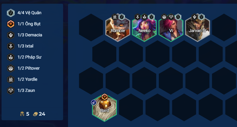 Lõi công nghệ hỗ trợ Bard Ixtal Lõi công nghệ cho đội hình Bard Ixtal