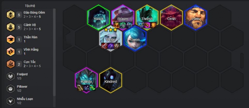 Cuối game đội hình Viego Quần Đảo Bóng Đêm Hoàn chỉnh đội hình cuối trận