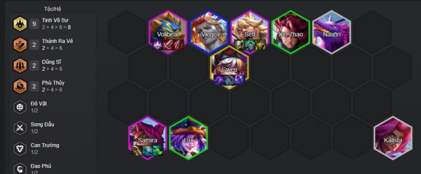 Đội hình Samira Tinh Võ Sư DTCL mùa 15