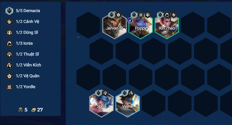 Hướng dẫn xây dựng đội hình Demacia giai đoạn đầu game