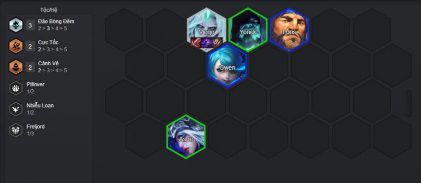 Đầu game đội hình Viego Quần Đảo Bóng Đêm Khởi đầu với Viego và Ashe