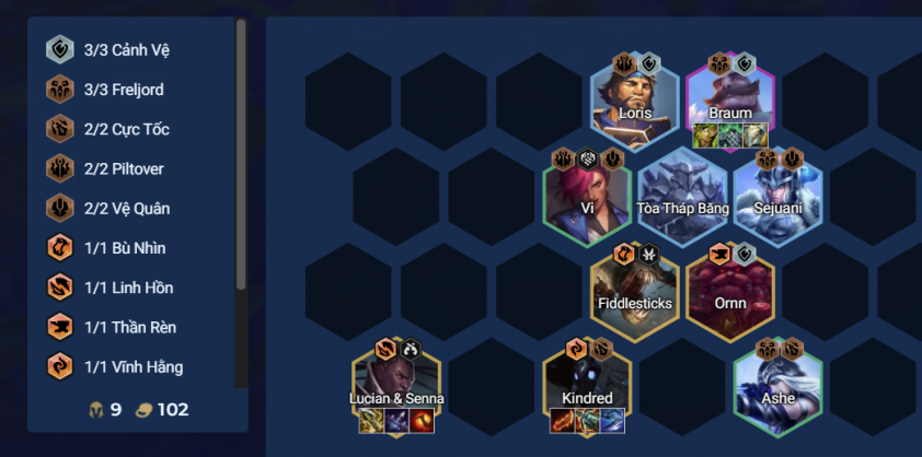 Đội hình Lucian Kindred DTCL Mùa 16