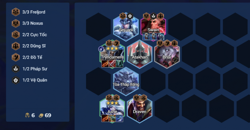 Cách chơi giữa game đội hình Tryndamere DTCL Mùa 16