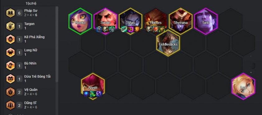 Đội hình Annie Pháp Sư DTCL mùa 16 Đội hình Annie Pháp Sư đầy đủ các tướng