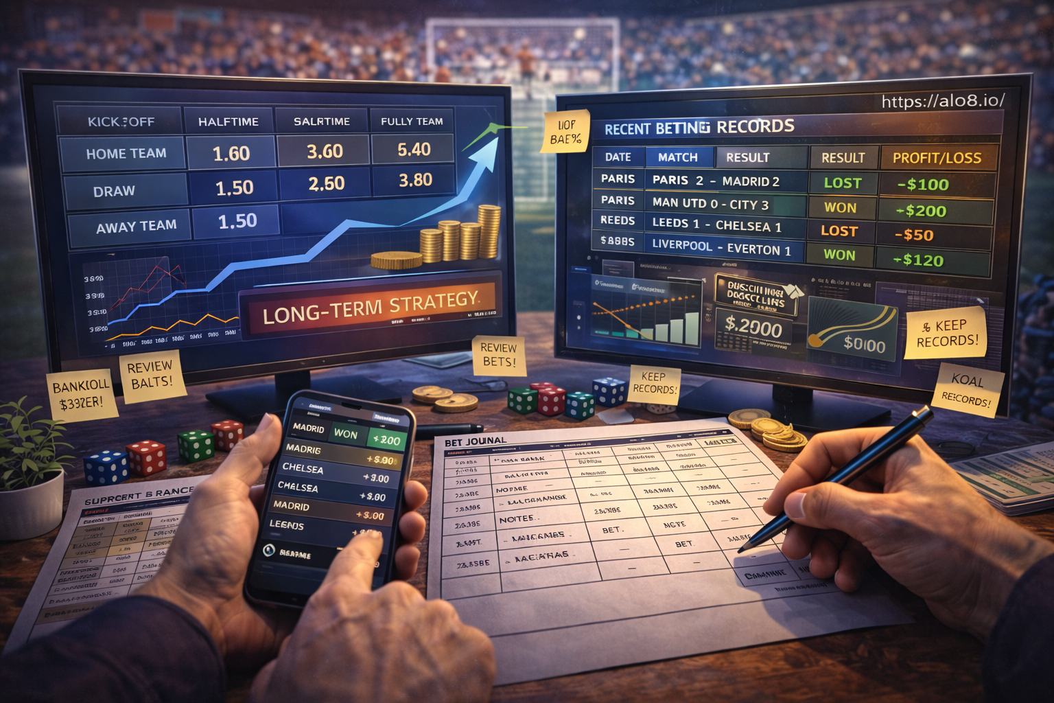 Quản lý cược thể thao chi tiết