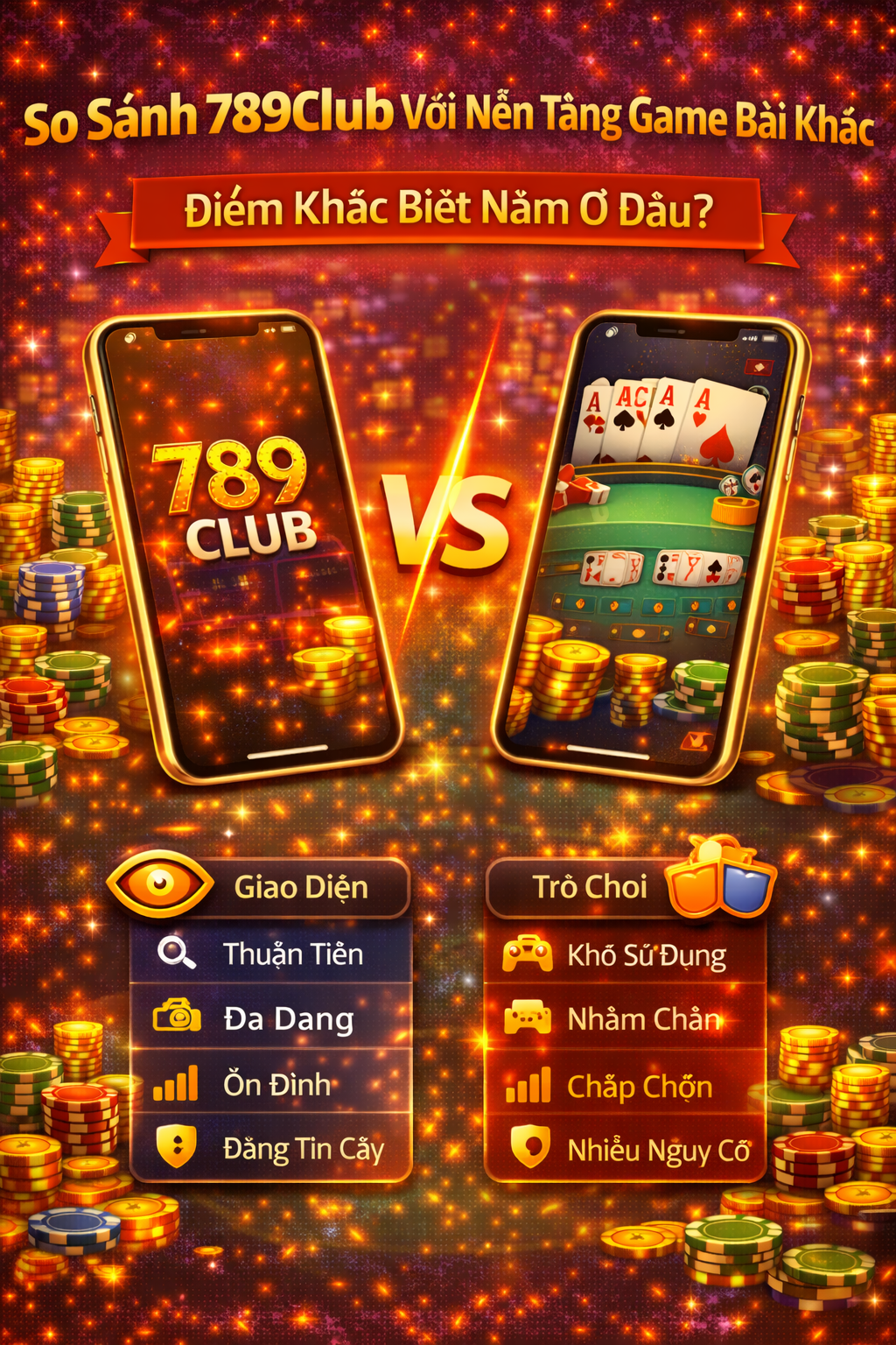 So sánh 789Club và đối thủ