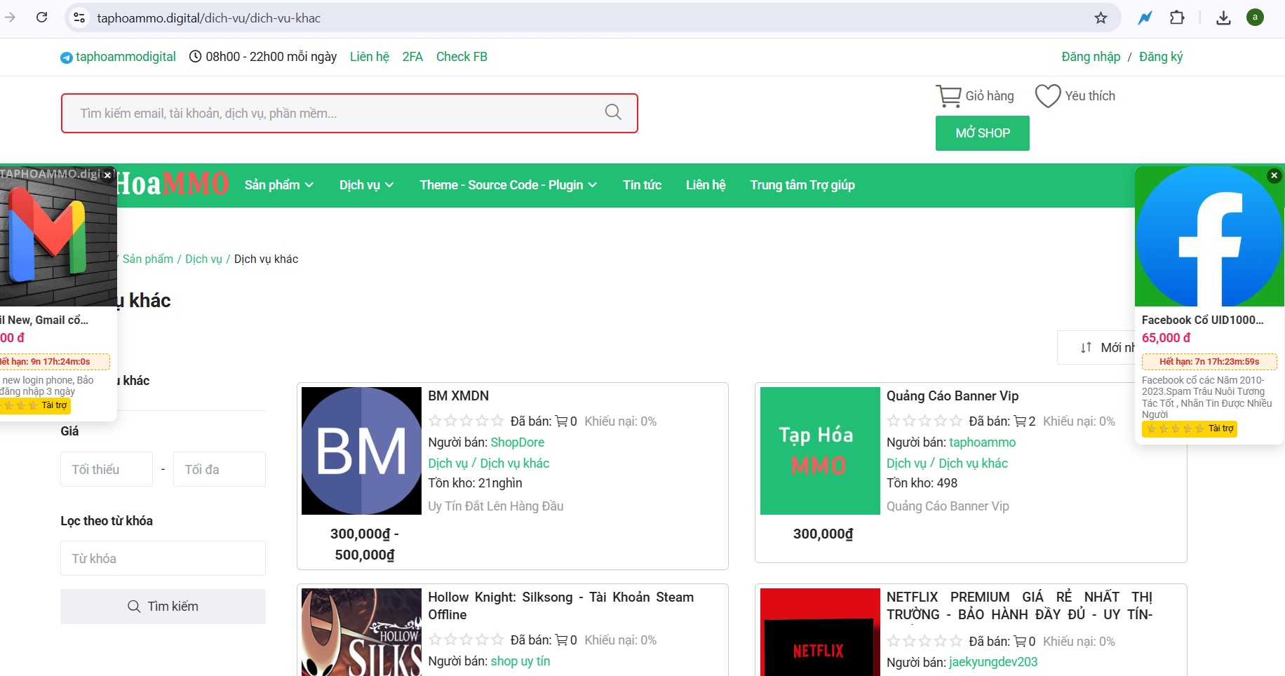 Đăng nhập Taphoammo và cách sử dụng tài khoản hiệu quả hơn trên nền tảng sản phẩm số